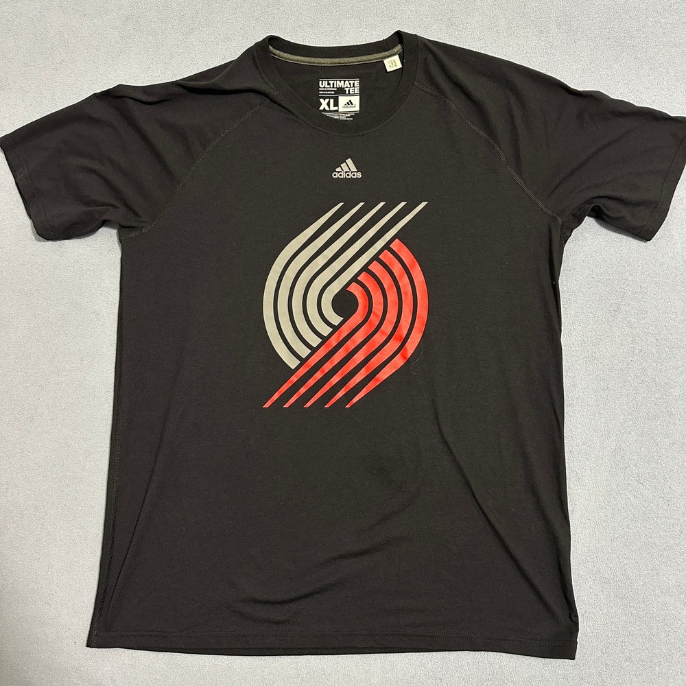Adidas Ultimate T-Shirt Portland Trailblazer Short Sleeve Black Mens Size XL